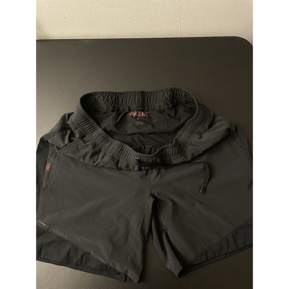 RHONE Men's Black Athletic Unlined Shorts Size XL Stretch Pockets Run Gym - Picture 6 of 8